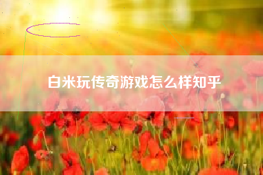 白米玩传奇游戏怎么样知乎