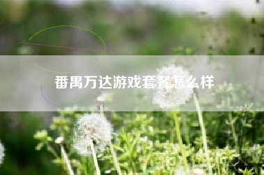 番禺万达游戏套餐怎么样