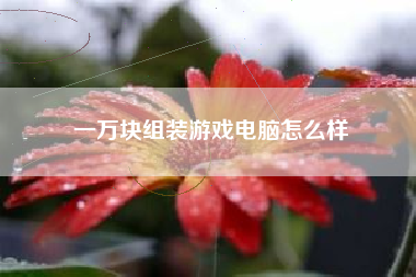 一万块组装游戏电脑怎么样