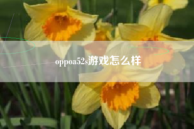 oppoa52s游戏怎么样