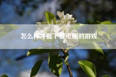 怎么样才能下载电脑的游戏