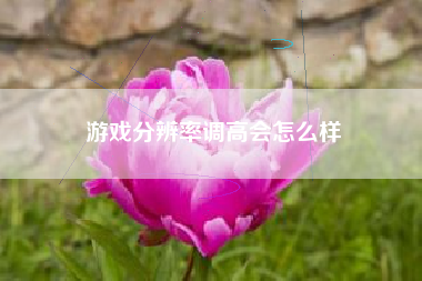 游戏分辨率调高会怎么样