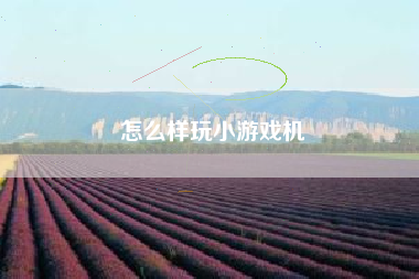 怎么样玩小游戏机