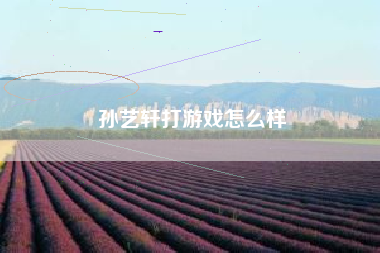 孙艺轩打游戏怎么样