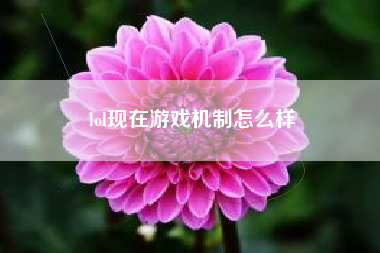 lol现在游戏机制怎么样