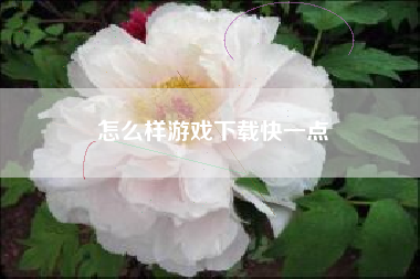 怎么样游戏下载快一点