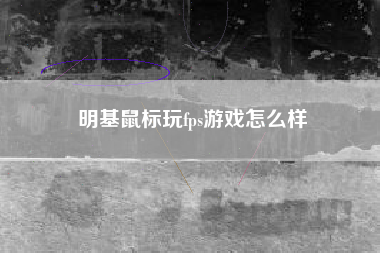 明基鼠标玩fps游戏怎么样