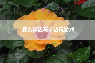 怎么样边写字边玩游戏